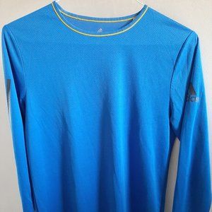 Adidas Climacool Long Sleeve Blue Large Top